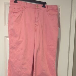 Judy Blue Pink Mid/High-Rise Denim Jeans with Metal Button